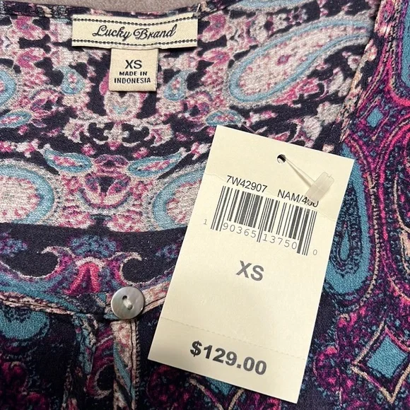 LUCKY BRAND Paisley Print Dress